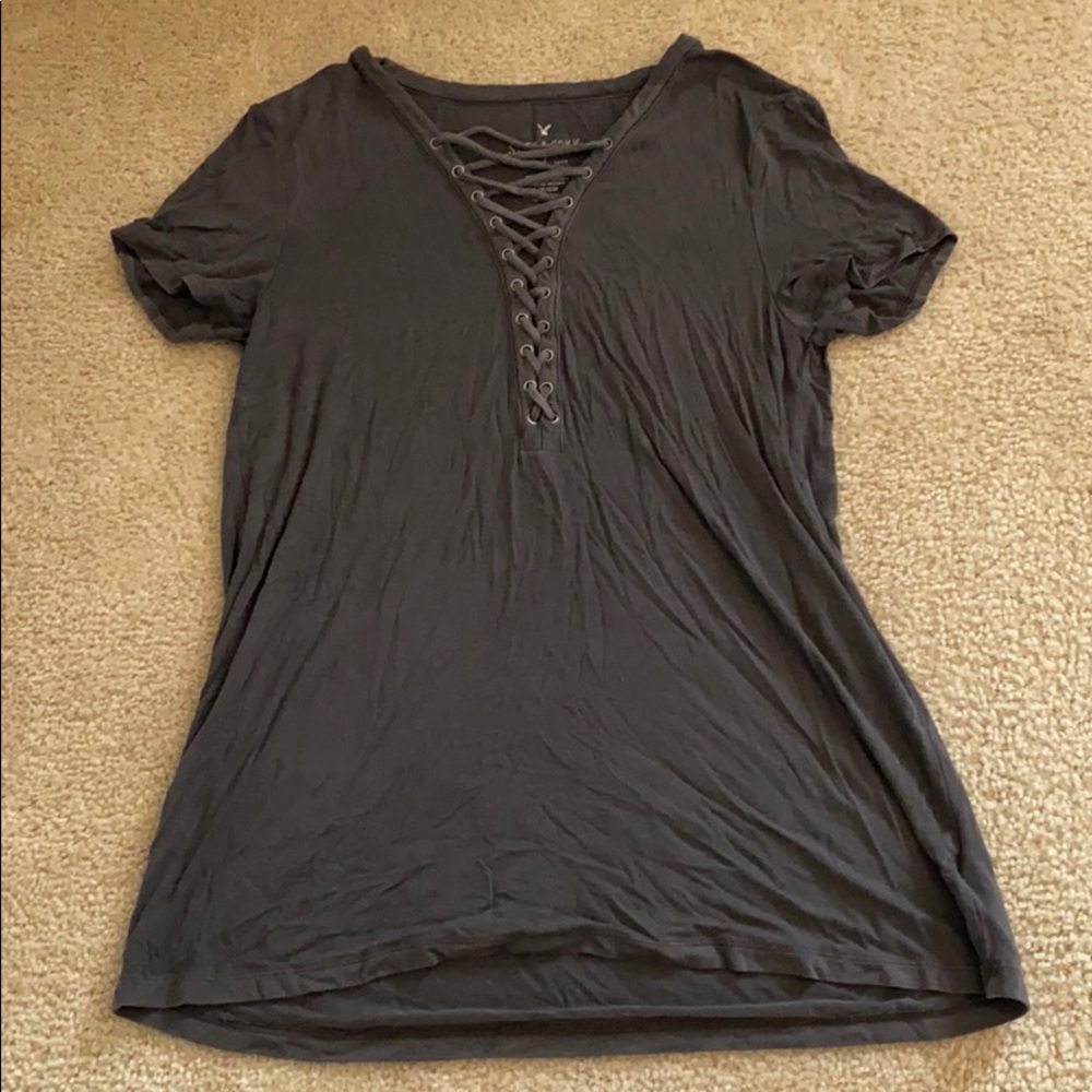 soft tee with cross details